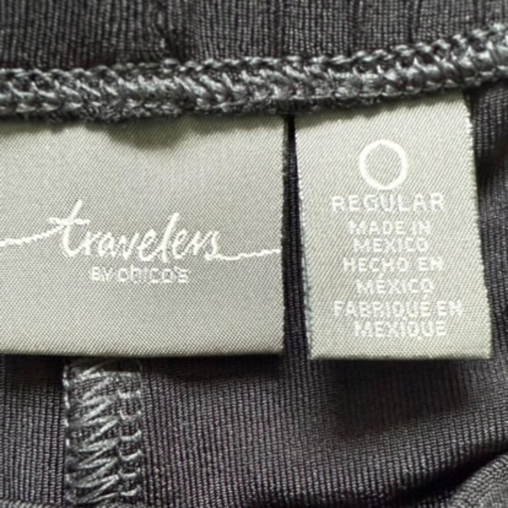 CHICO’S TRAVELERS| Black "No Tummy" Pants Sz Small - Picture 6 of 8